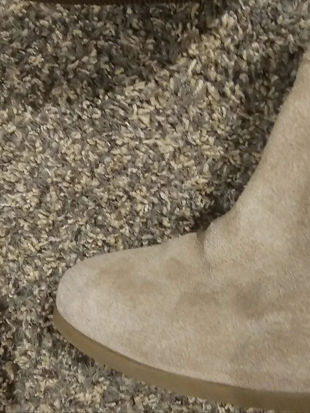 KOOLABURRA by UGG Zip Stacked Heel Suede Ankle Boots 9.5 Camel/Beige 3.25